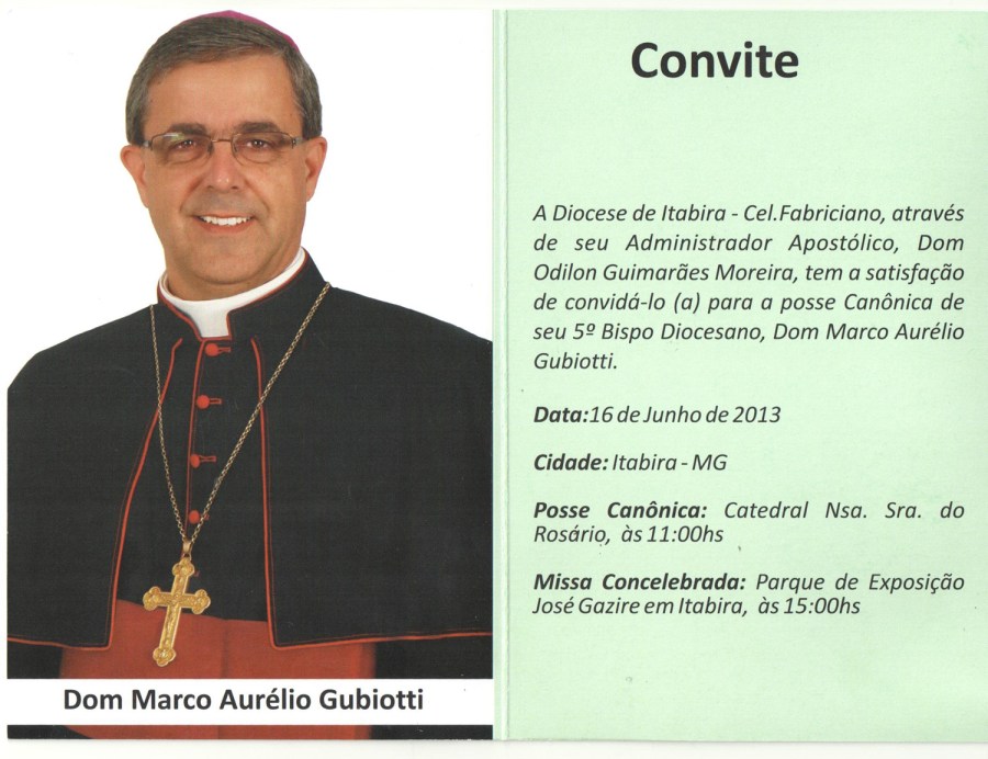 Convite da Posse Canônica