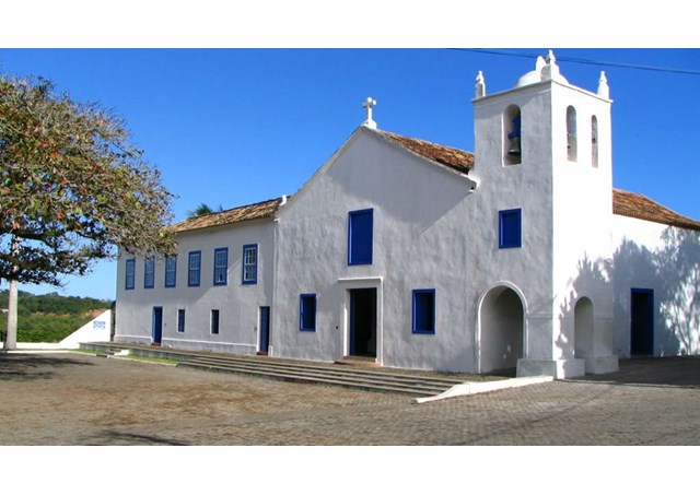 Faixada do Santuário Nacional de São José de Anchieta no Espírito Santo.